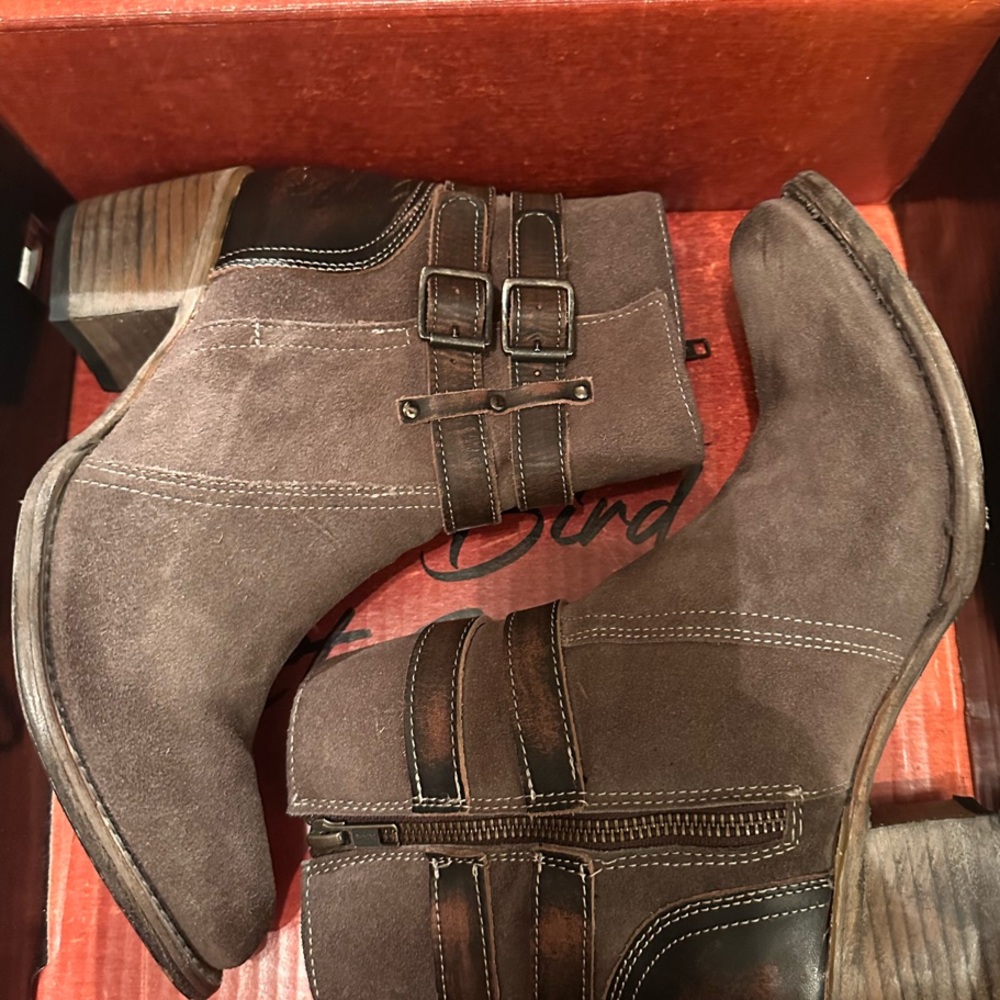 Freebird Brown Ankle Boots